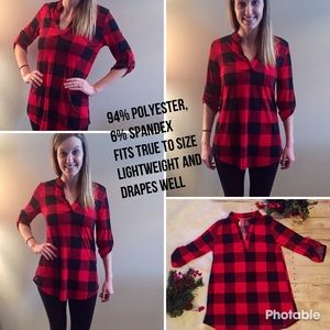 Buffalo Plaid Top